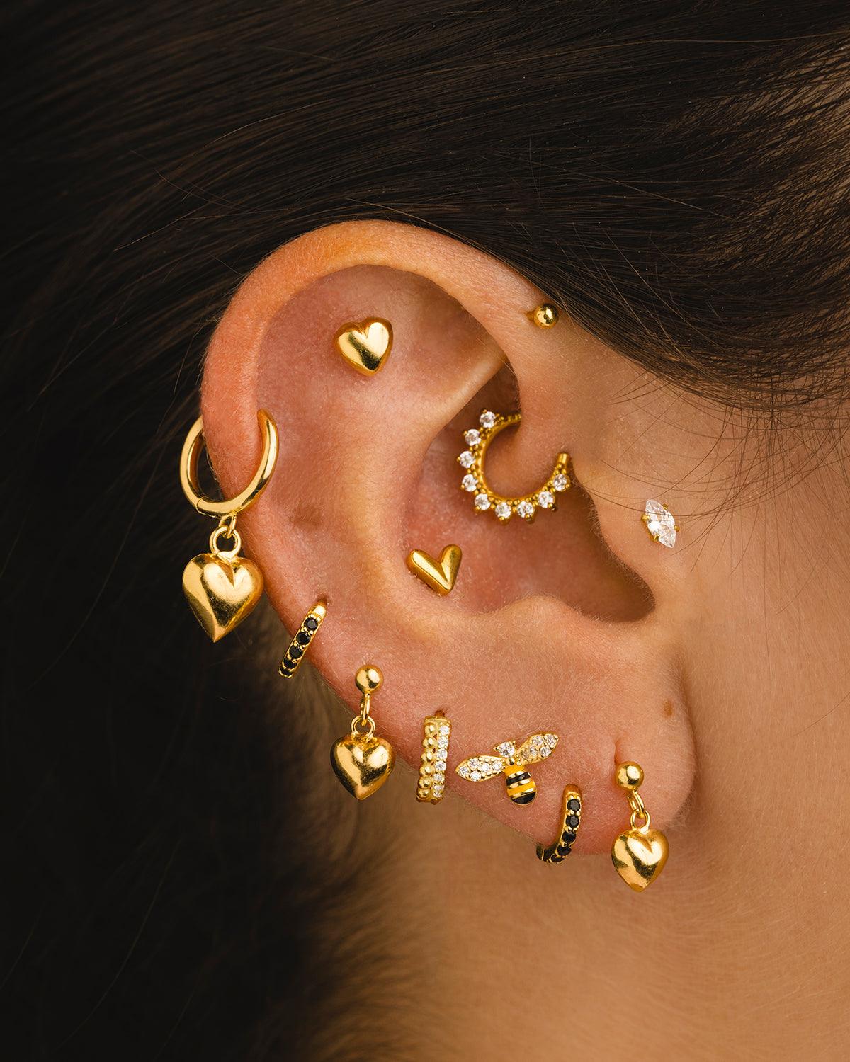 Pendientes Mujer Plata Pequeños Pack De Pares De Pendientes