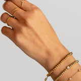 BALLS BRIGHT SILVER BRACELET
