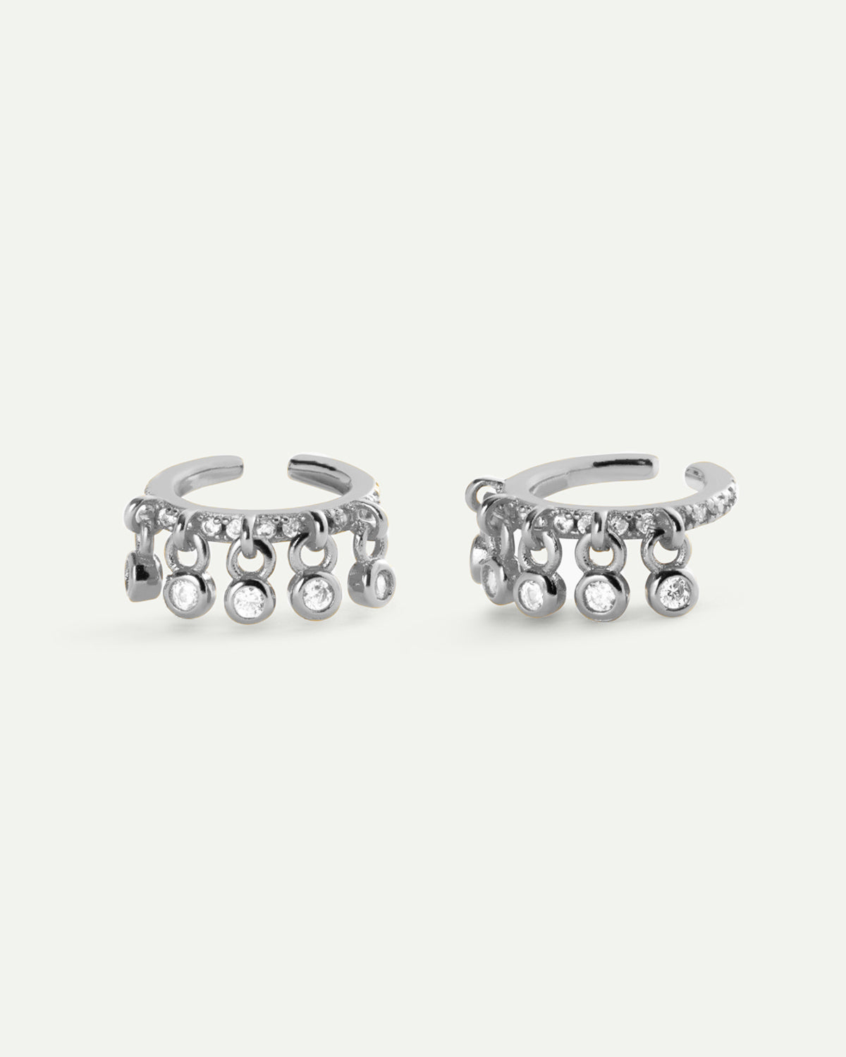 ARLA DROPS SILVER EARRINGS