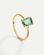 BEATRIZ GREEN GOLD RING