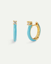 CERES BLUE GOLD EARRINGS