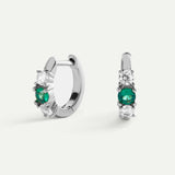 DANA GREEN SILVER EARRINGS