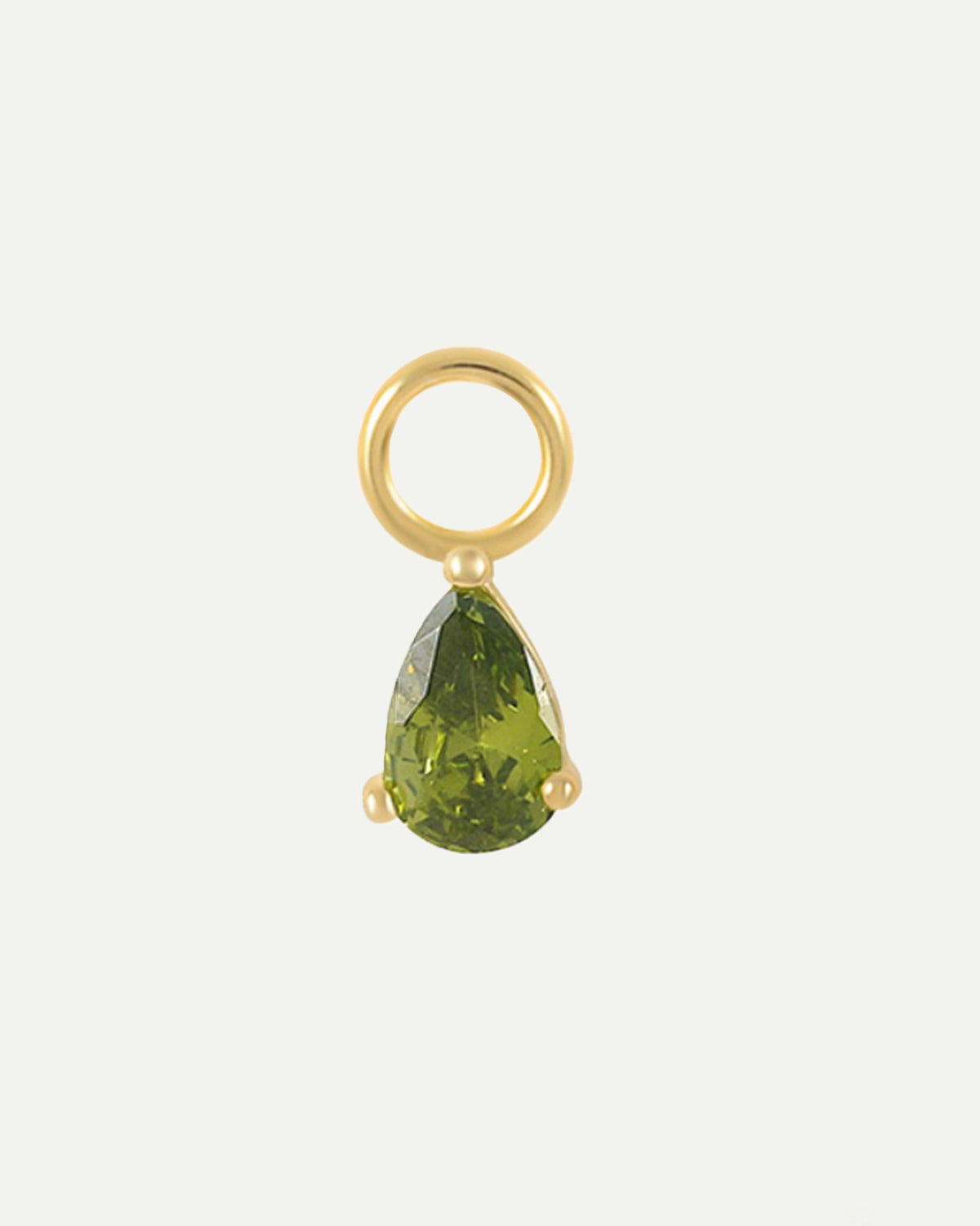 CHARM DROPS GREEN GOLD