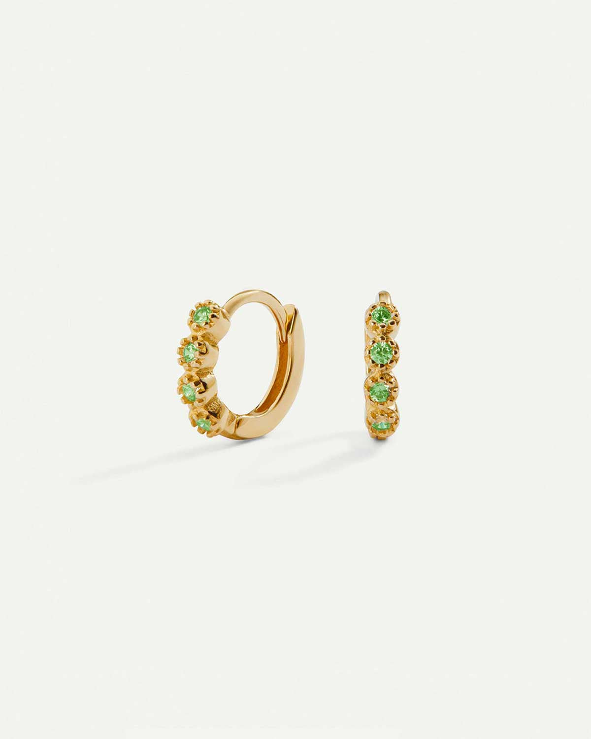 PENDIENTES ELI GREEN MINI GOLD