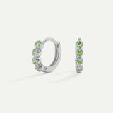 Eli Green Silver Earrings