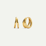 PENDIENTES HOOPS DOBLE GOLD