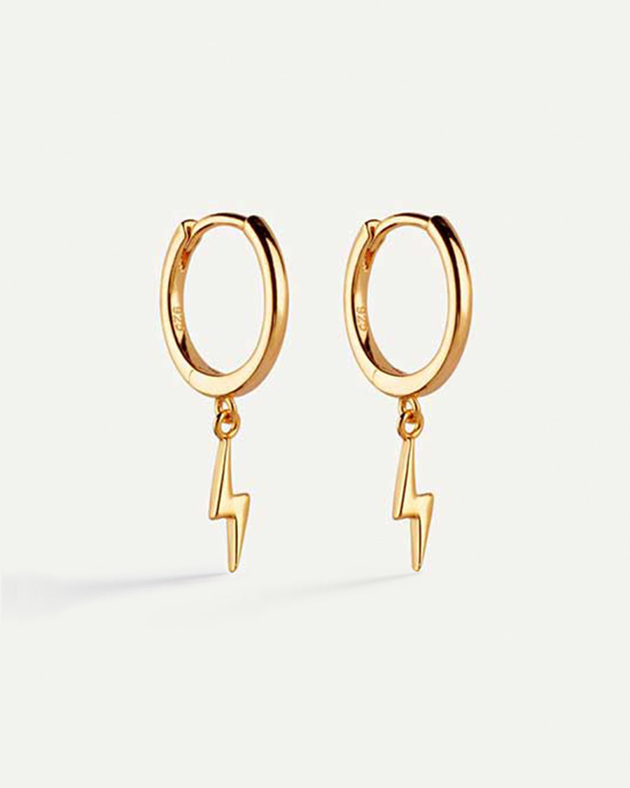 PENDIENTES HOOPS RAY GOLD