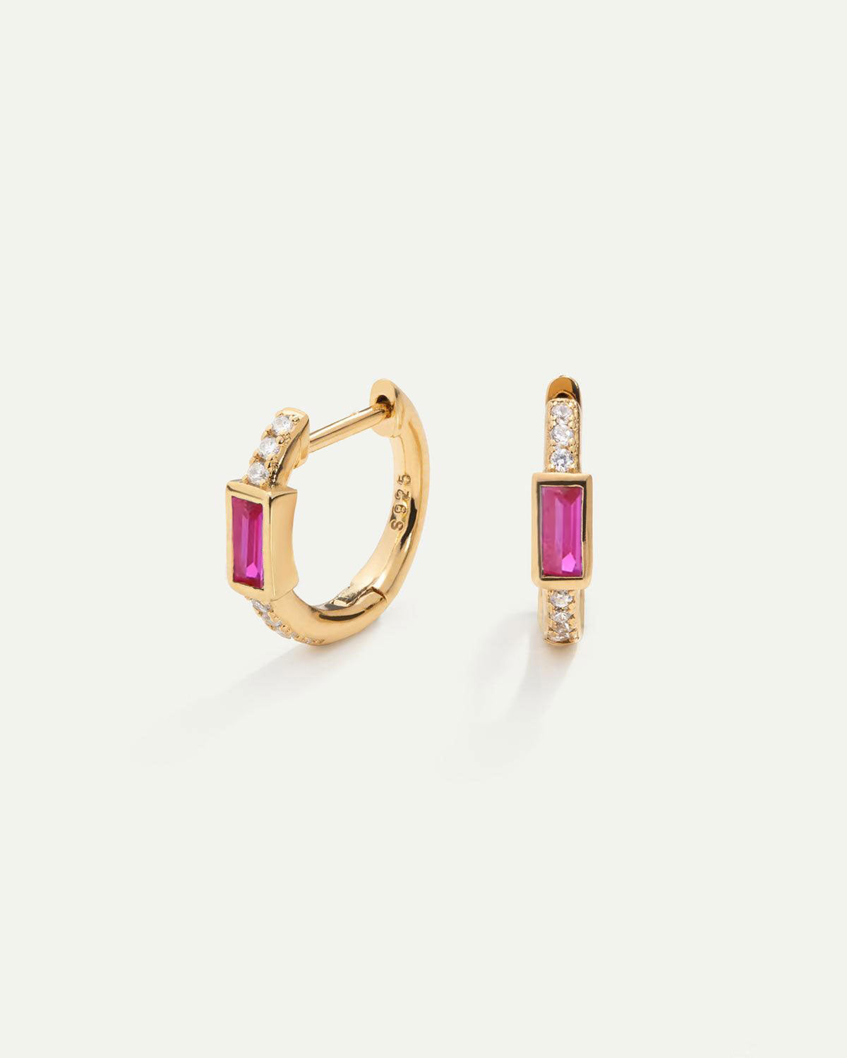 PENDIENTES JANE PINK GOLD