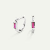 PENDIENTES JANE PINK SILVER