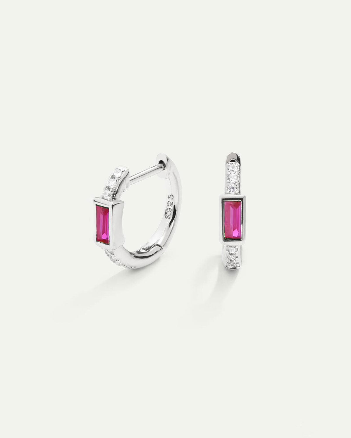 PENDIENTES JANE PINK SILVER