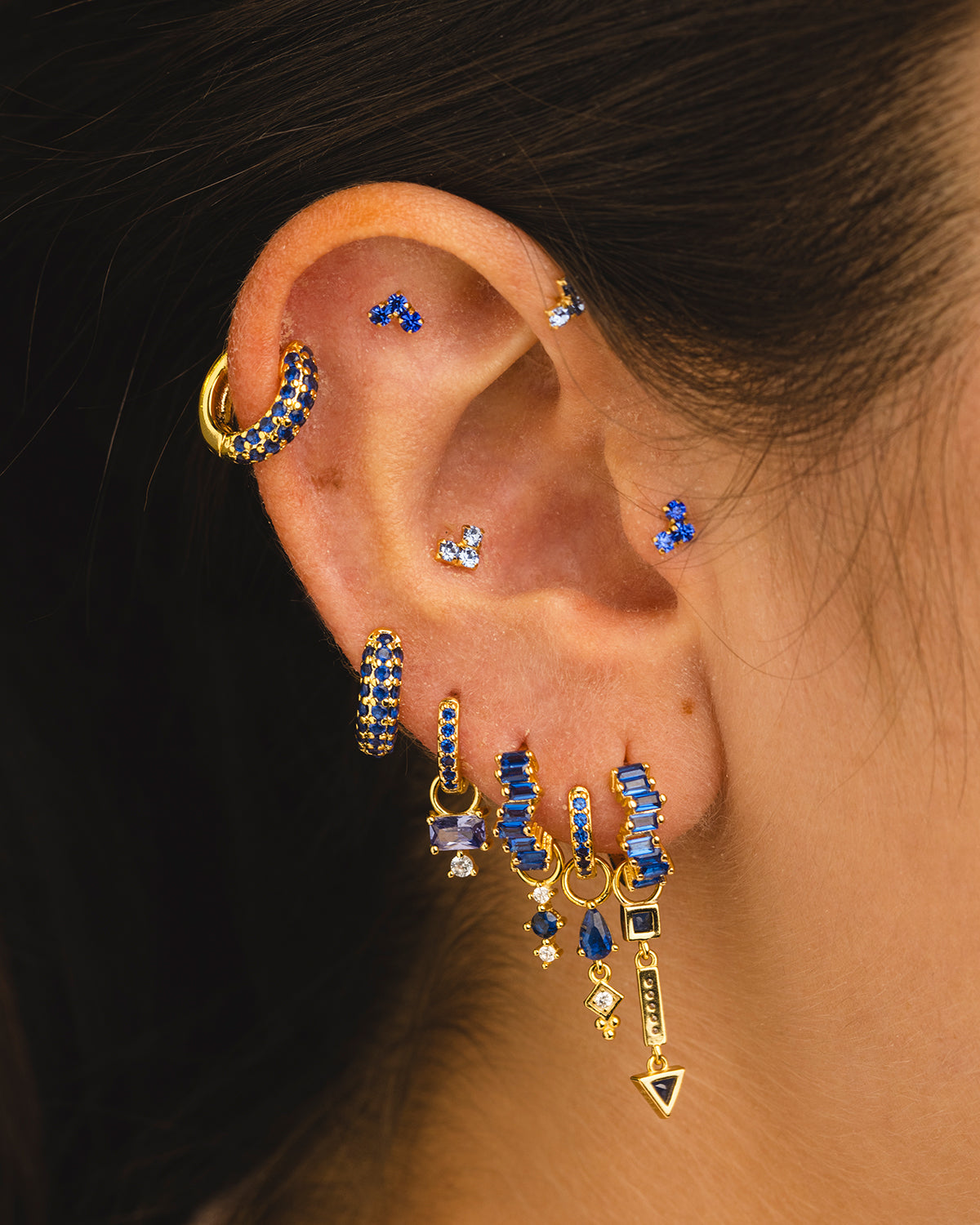 PENDIENTES LAIS BLUE SILVER