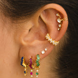 LAIS BLUE SILVER EARRINGS