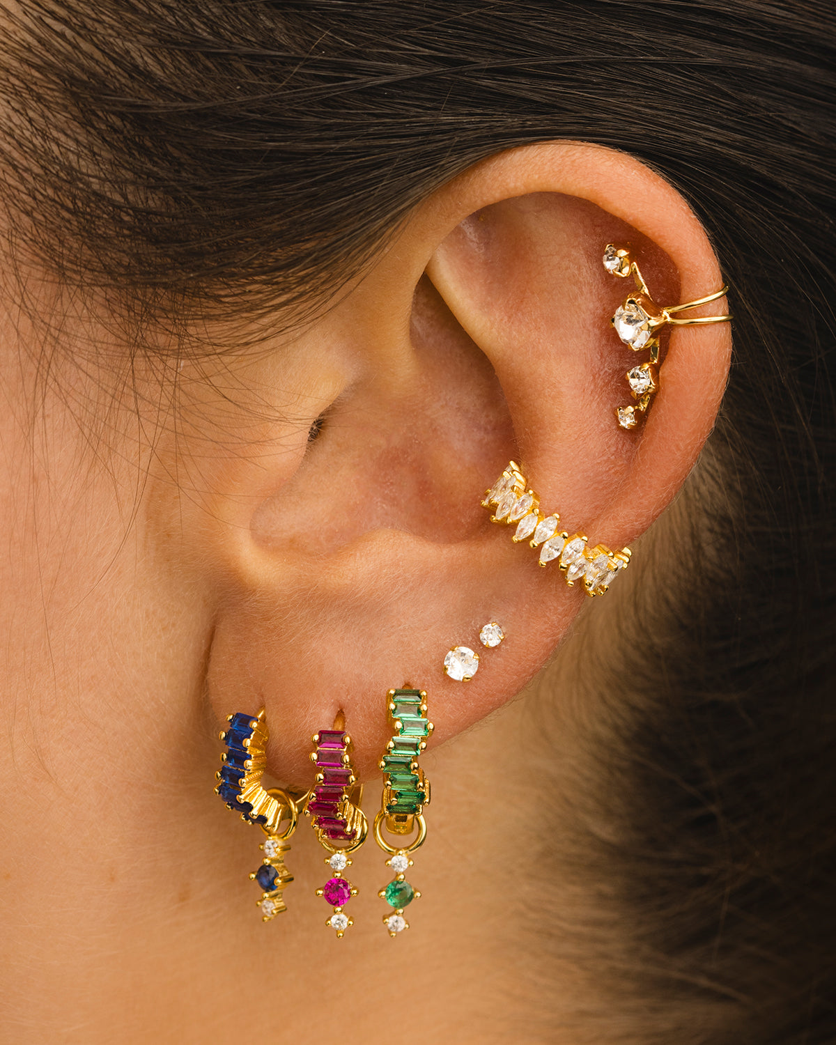 PENDIENTES LAIS PINK SILVER