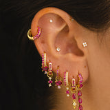 SARIN PINK GOLD EARRINGS