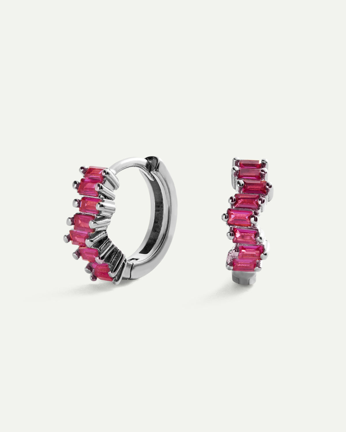 PENDIENTES LAIS PINK SILVER