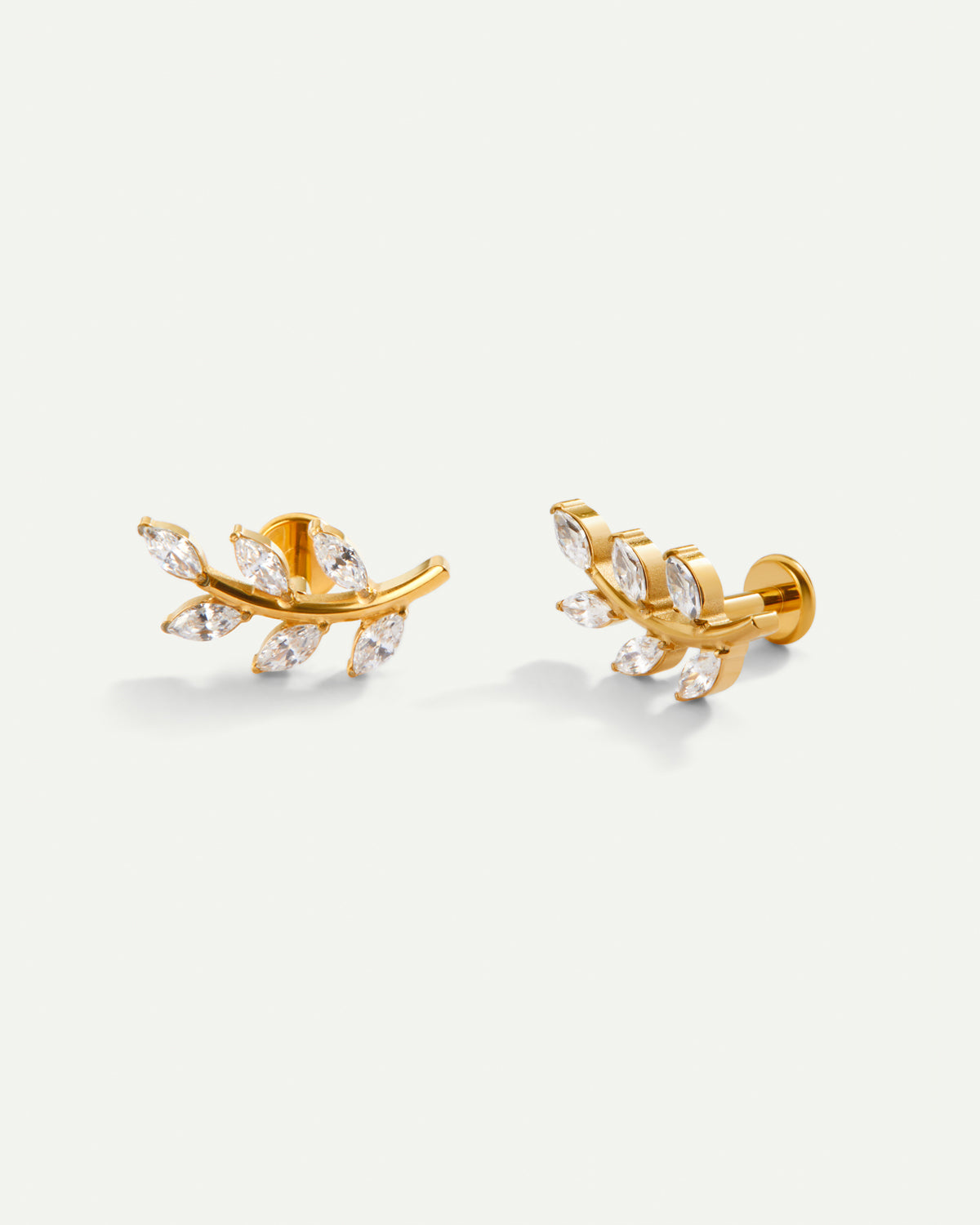 PIERCING LEAVES BRIGHT GOLD