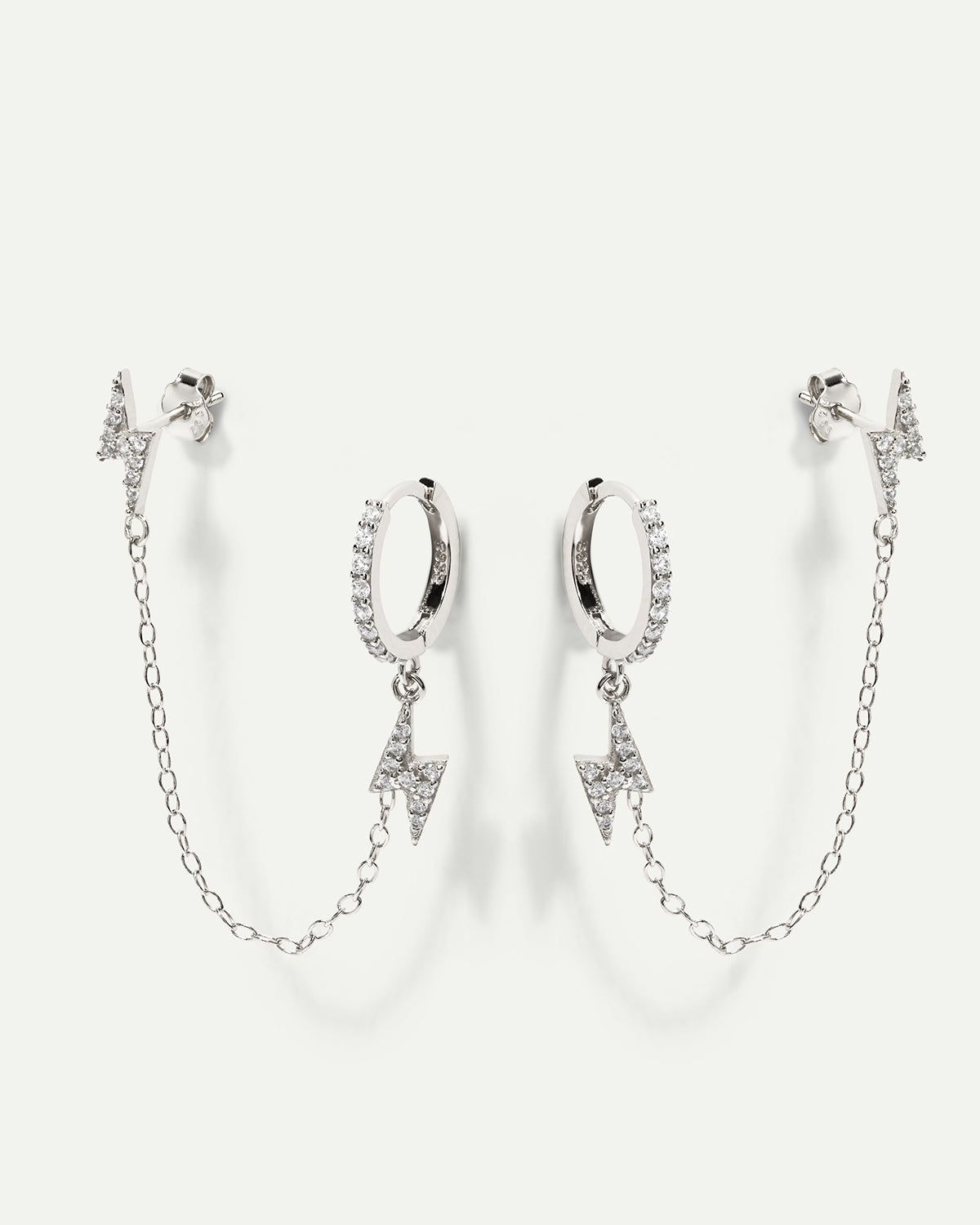 LIGHTNING SILVER EARRINGS