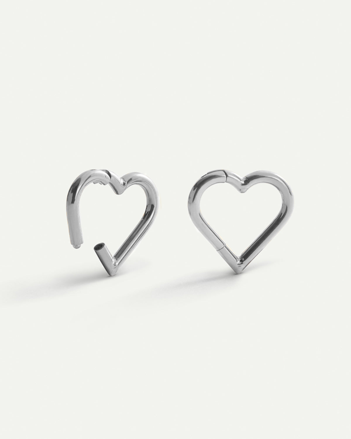 PIERCING LOOP HEART SILVER