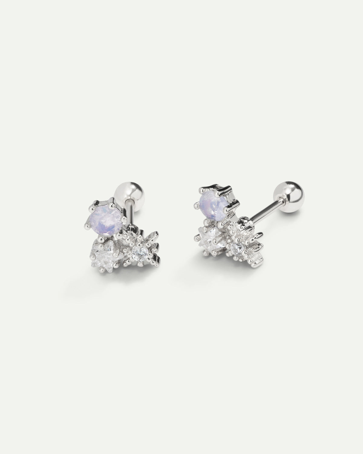 MAUVE SILVER PIERCING