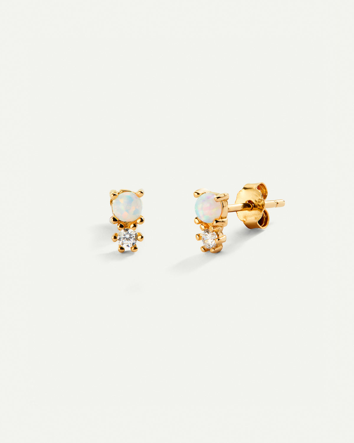 MINI GOLD OPAL EARRINGS