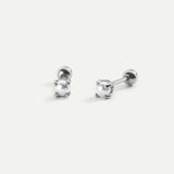 PEARL MINI SILVER EARRINGS