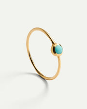 GOLD TURQUOISE RING