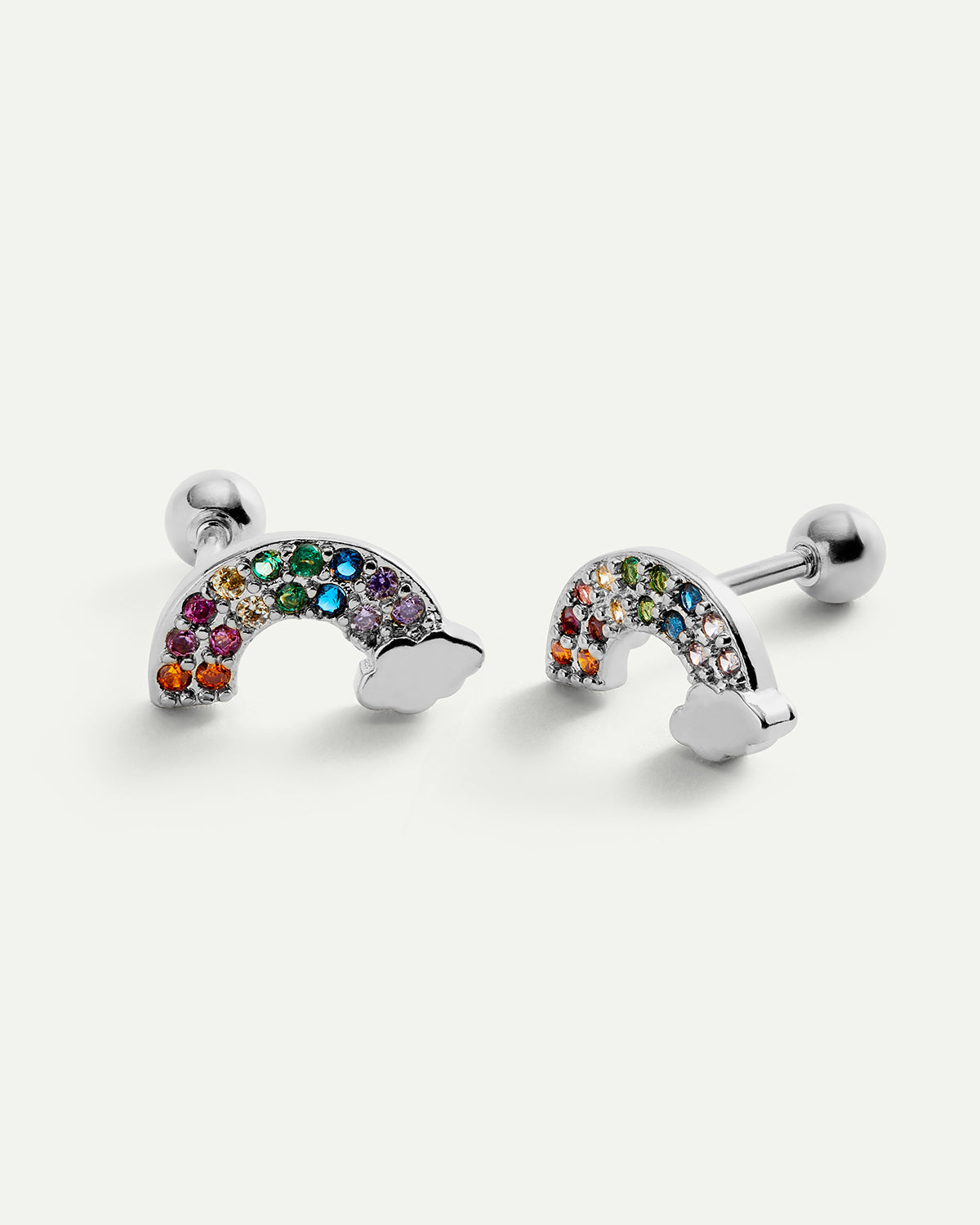 Rainbow Silver Piercing