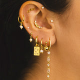 ALMA DOT GOLD EARRINGS