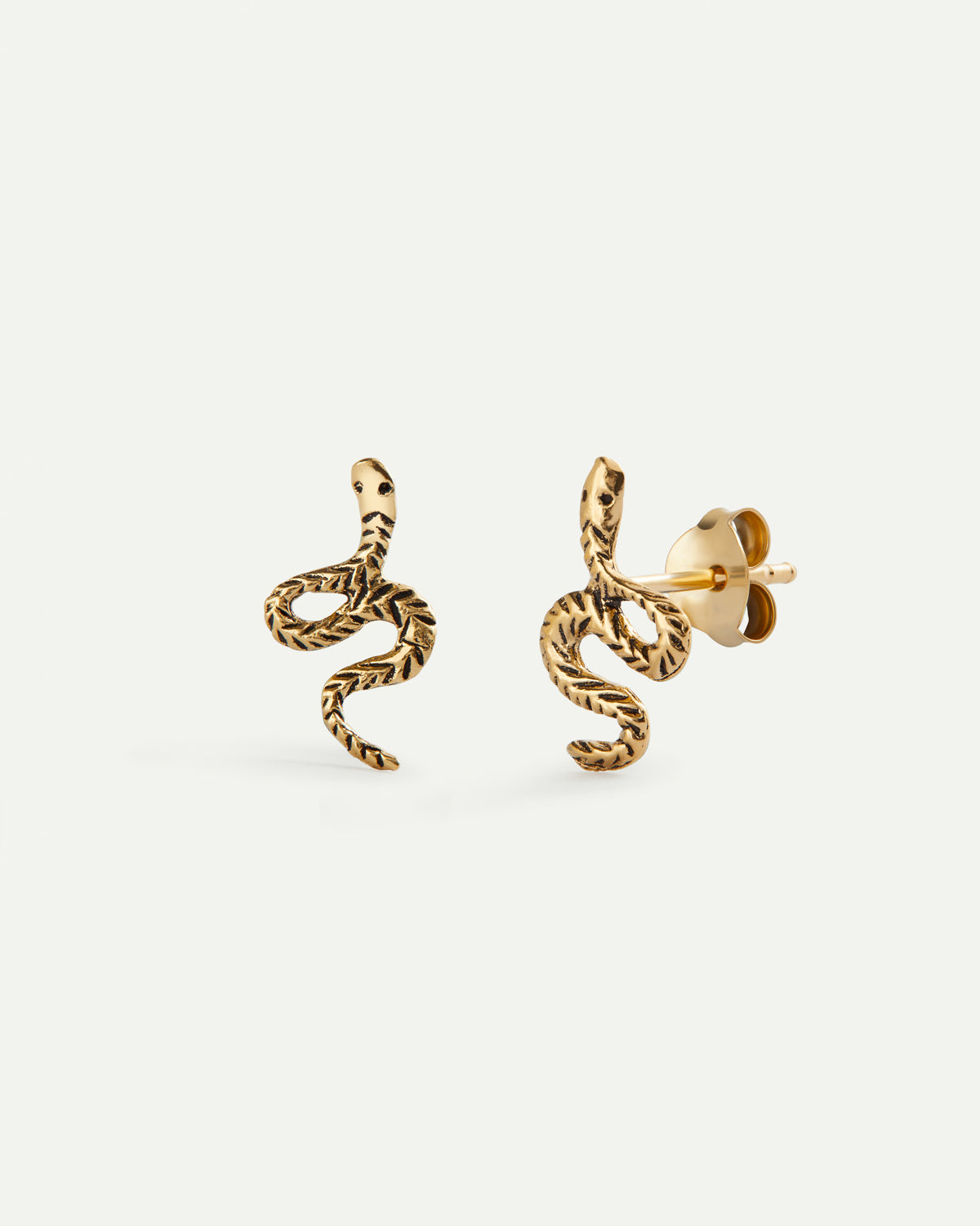 SNAKE GOLD EARRINGS