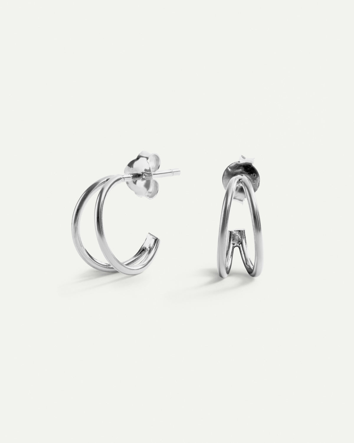 SWING MINI SILVER EARRINGS