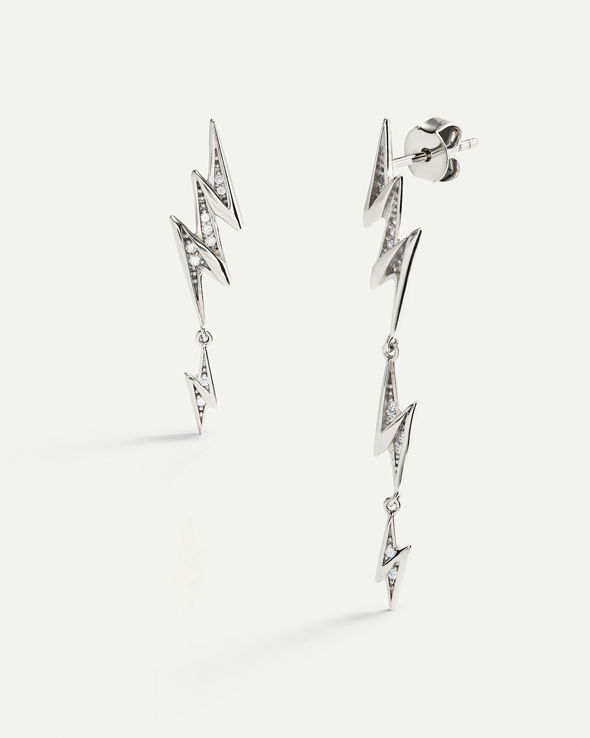 TALA DUO SILVER EARRINGS
