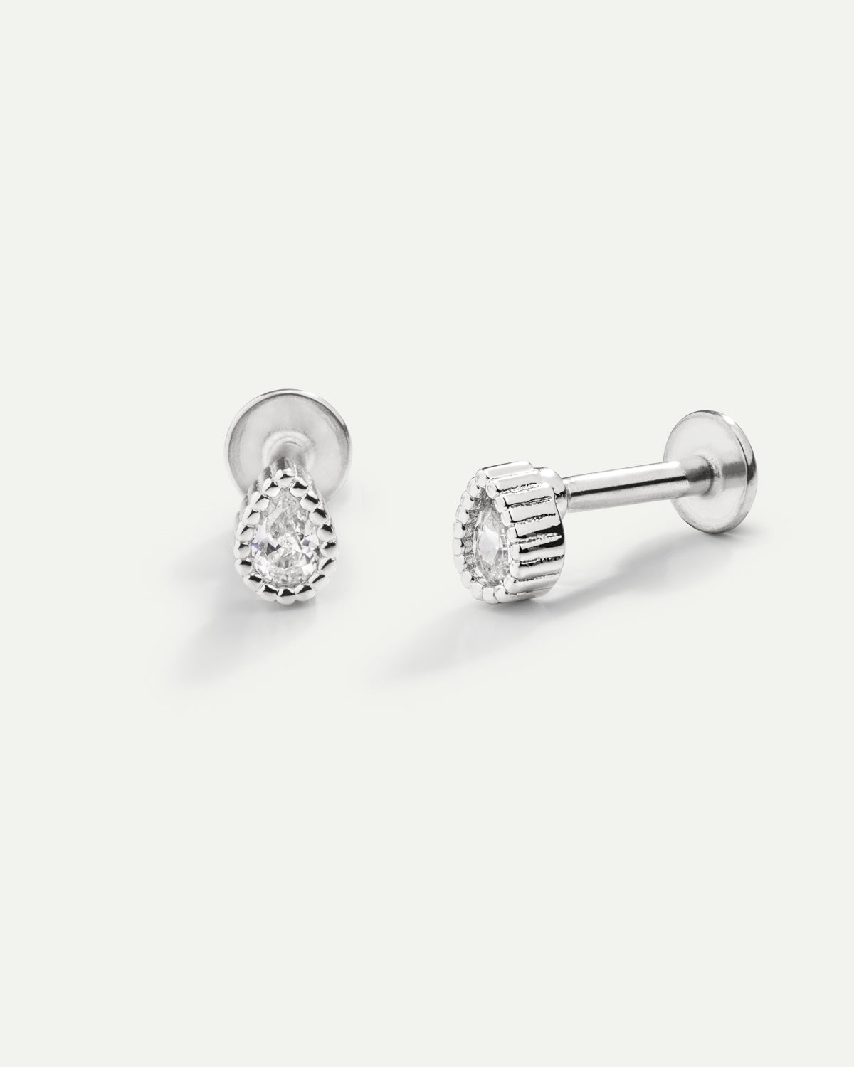 SILVER TEAR PIERCING