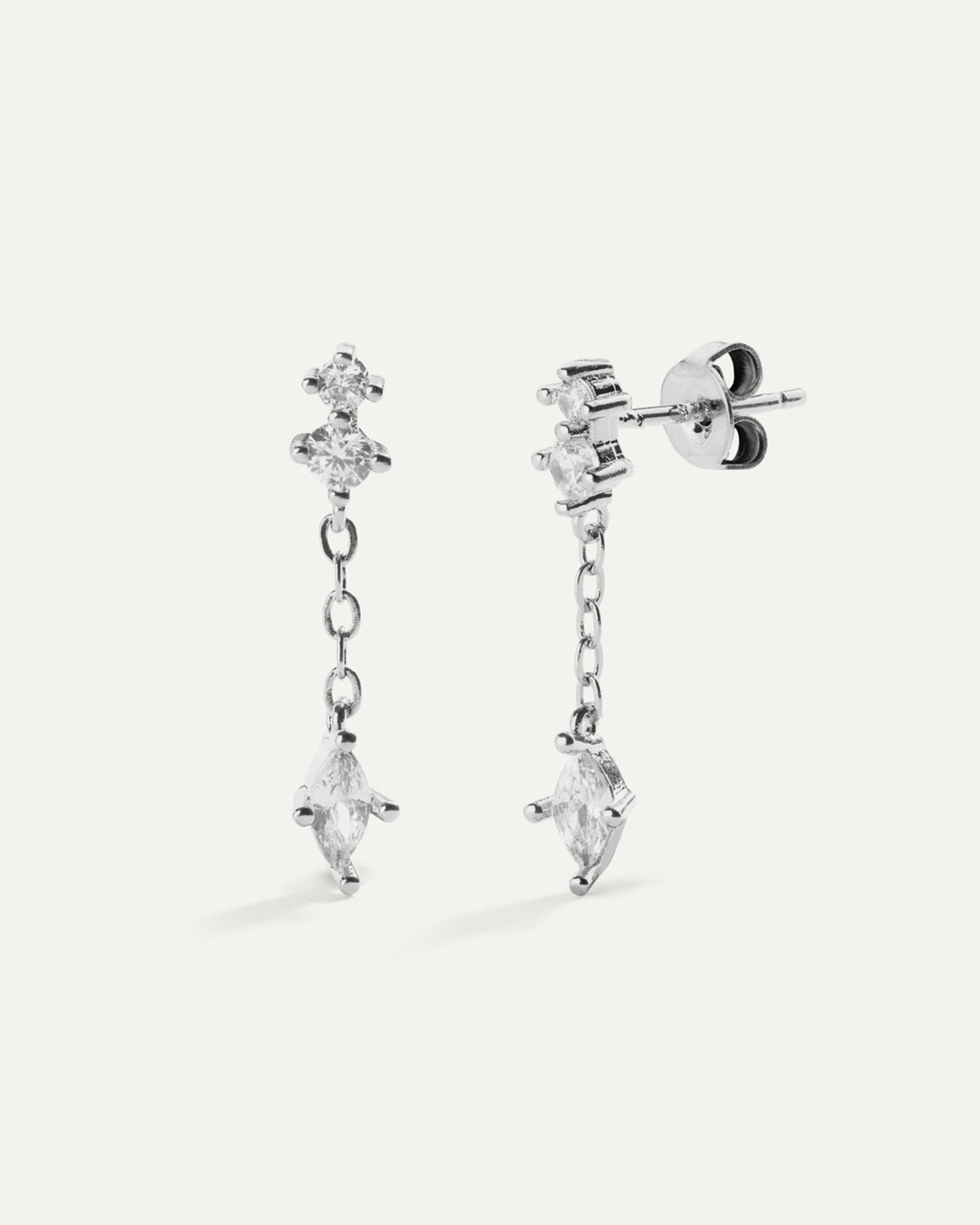 TINA SILVER EARRINGS