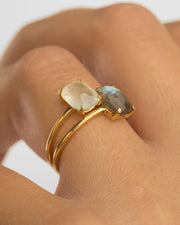 BAGUE EN ARGENT LABRADORITE BEATRIZ