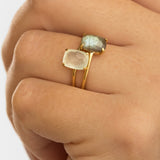 BEATRIZ LABRADORITE GOLD RING