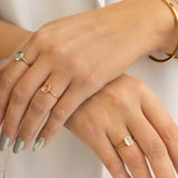 BEATRIZ CHALCEDONY GOLD RING