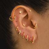 BOUCLES D'OREILLES BIMBA EN OR 