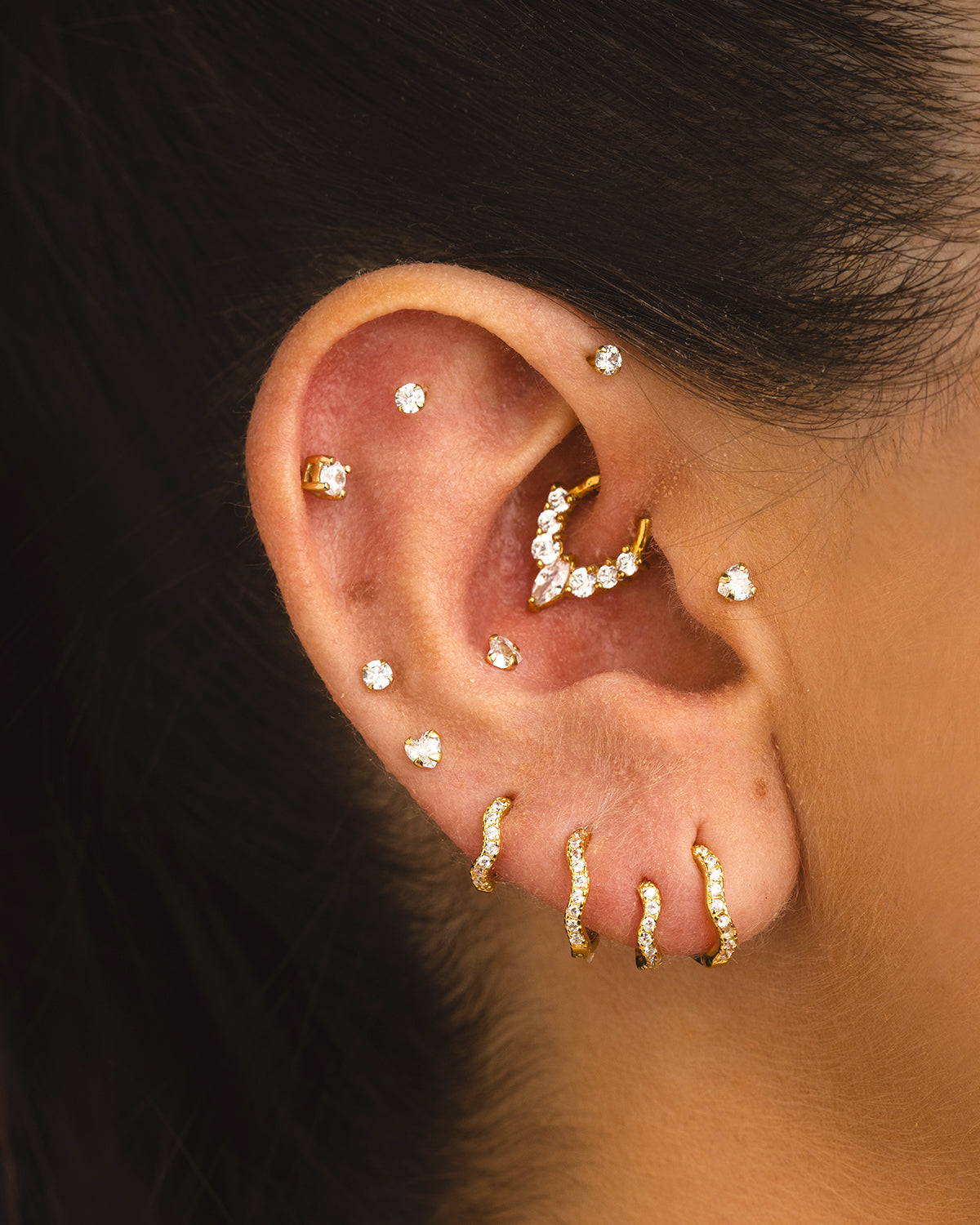BIMBA MINI GOLD EARRINGS