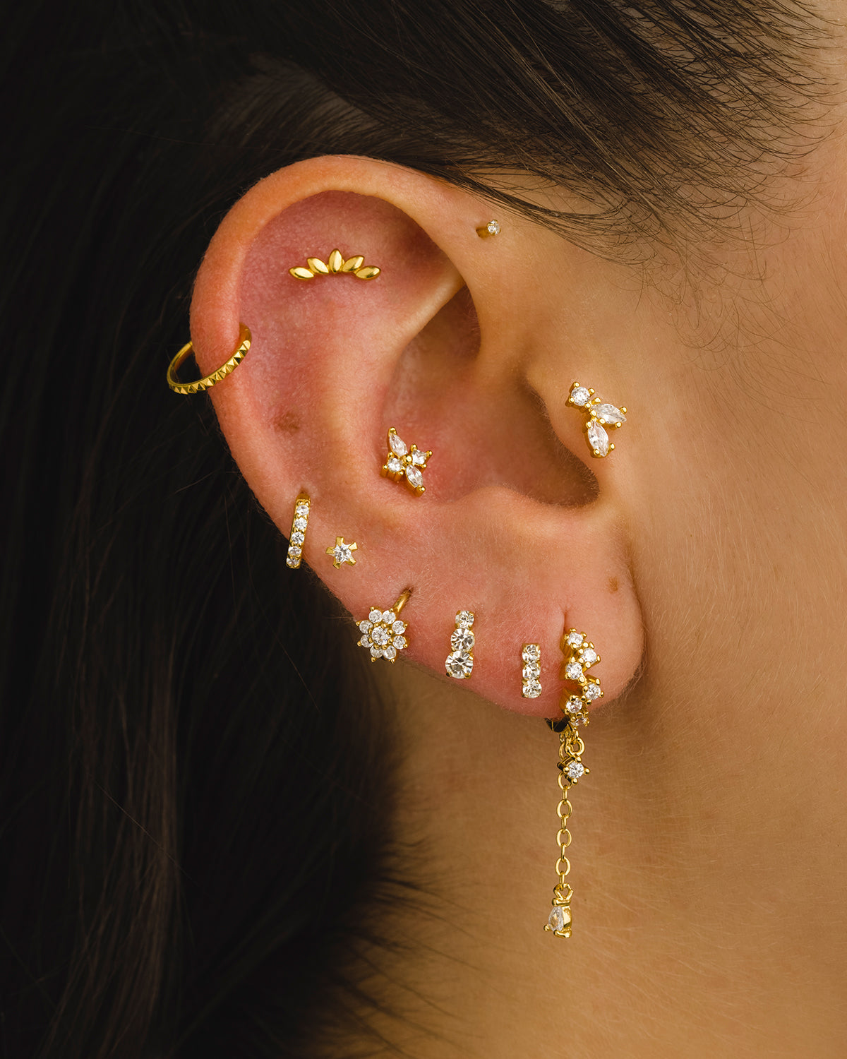 CHAMPAGNE GOLD EARRINGS