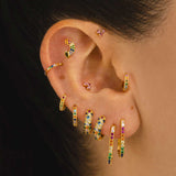 VIRGO PINK GOLD EARRINGS