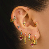 HORIZON PINK SILVER EARRINGS