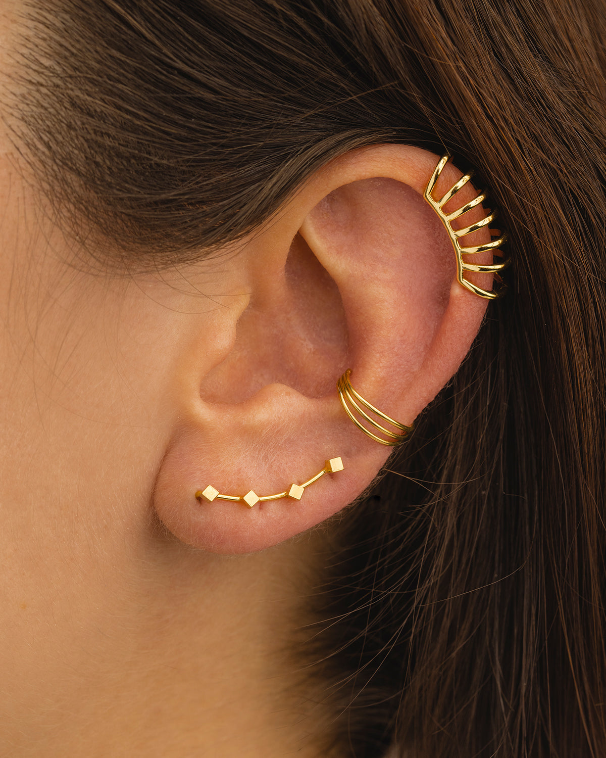 ELEKTRA MINI SILVER EARRINGS