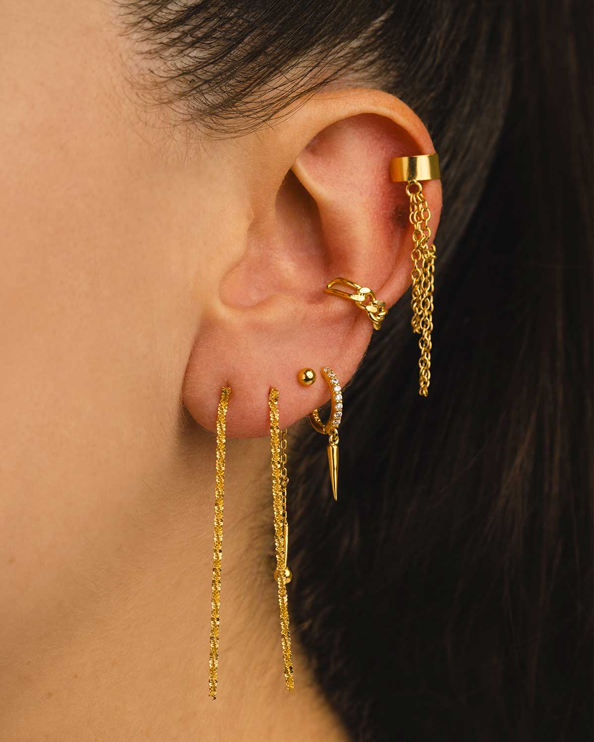 ELIDA GOLD EARRINGS