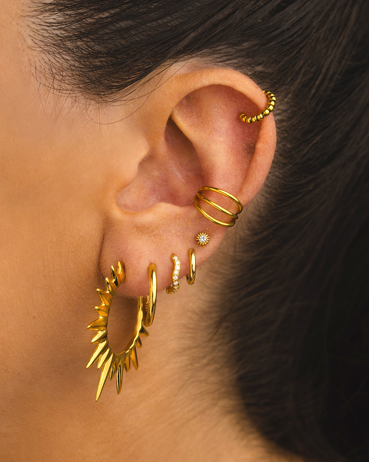 PIERCING LOOP BALLS GOLD