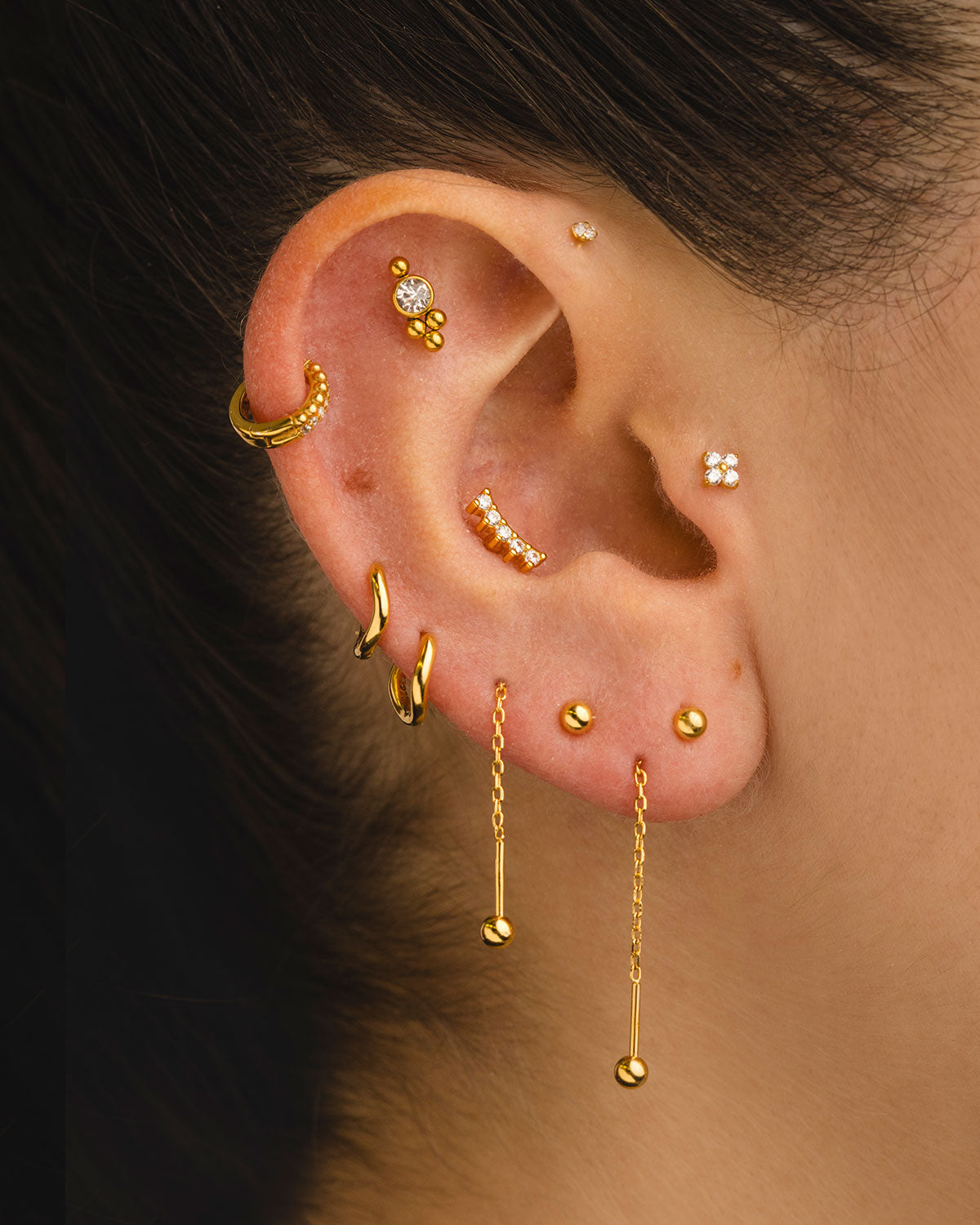 PENDIENTES BIMBO MINI SILVER