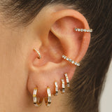 FOX MAXI SILVER EARRINGS