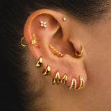 PENDIENTES HOOPS BRIGHT DOBLE SILVER