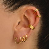 PENDIENTES HOOPS DOBLE GOLD