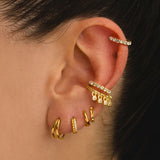 PENDIENTES HOOPS DOBLE GOLD
