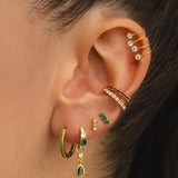 PENDIENTES DANA GREEN GOLD